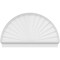 Ekena Millwork Half Round Sunburst Architectural Grade PVC Combination Pediment, 58"W x 35-3/4"H x 2-3/4"P PEDPC058X360HRO01 - alternate 5